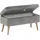 OTTO home Truhenbank AMIRA Silber 81 x 36 x 43 cm