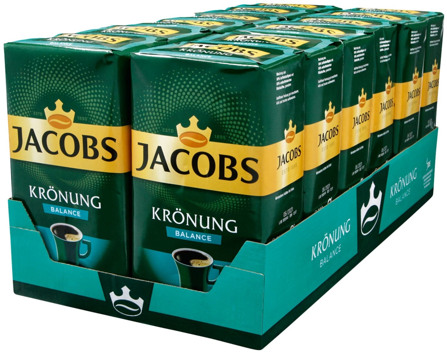 Jacobs Kaffee Krönung Balance 500 g, 12er Pack