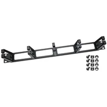 HMF Rangierpanel für Serverschrank 19 Zoll 1 HE 5 Führungsbügel Schwarz