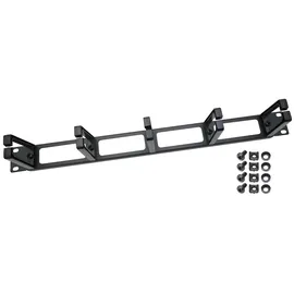 HMF Rangierpanel für Serverschrank 19 Zoll 1 HE 5 Führungsbügel Schwarz