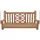 deluke Schaukelbank 120 x 61 x 70 cm Teak