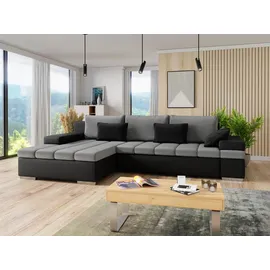 Mirjan24 Ecksofa Bangkok, mit Bettkasten und Schlaffunktion, L-Form, Wellenfeder, 310x175x83 cm, Wohnzimmer, Sofas & Couches, Wohnlandschaften, Ecksofas