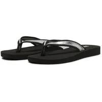 Puma Sandy Metallic Shine Flip-Flop, Black Silver Black, 39 EU