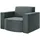 Fun Möbel Sessel Palma Stoff Opera Velvet 98 x 74 x 89 cm Smaragdgrün