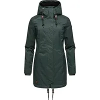 Ragwear Winterjacke Tunned stylischer Winterparka mit Teddyfell Innenfutter grün L (40)