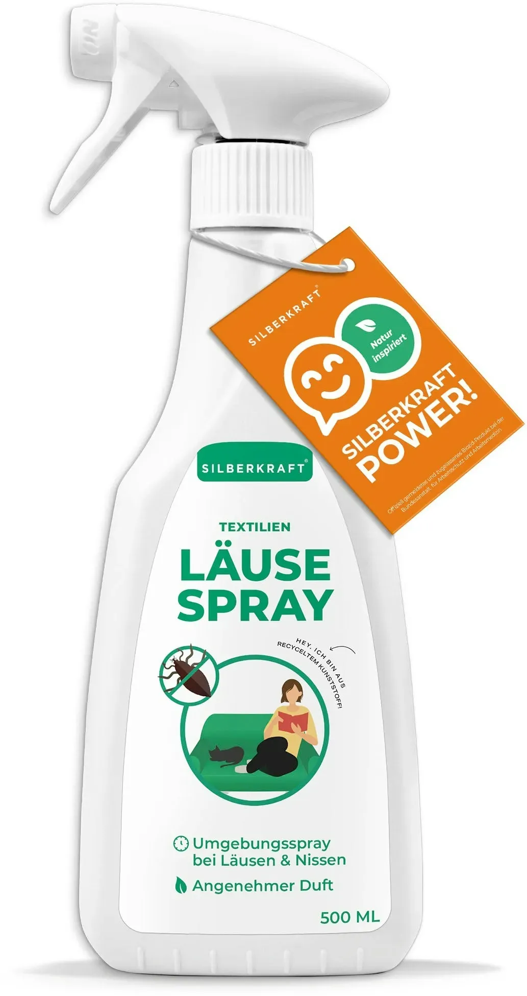 Läusespray für Textilien und Kopfläuse vorbeugen Spray: 500 ml