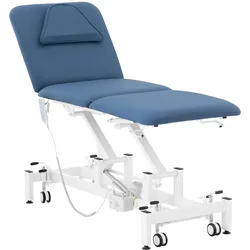 physa Massageliege elektrisch - 1 Motor - 100 W - 185 x 63 x 47 - 90 cm - 150 kg - weiß/blau PHYSA VALENCE BLUE