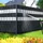 VOUNOT Sichtschutzstreifen 70 x 19 cm Schwarz PVC 40 St.