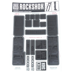 ROCKSHOX Sticker Decal Set für Boxxer | Domain Tauchrohre schwarz mat