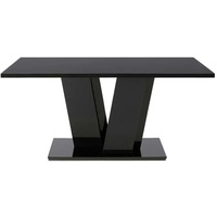 Esszimmer Tisch in Schwarz Hochglanz modern