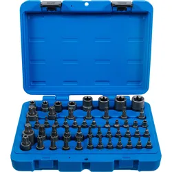 BGS Bit-Einsatz- und Steckschlüssel-Einsatz-Satz | E-Profil / T-Profil (für Torx...