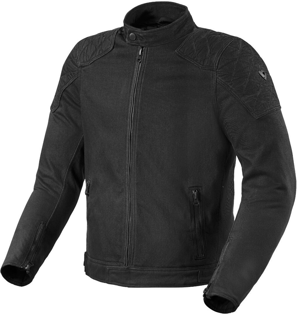 Revit Dale Motorfiets textiel jas, zwart, XL