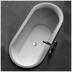 Koralle T200 Ovalbadewanne 180 x 85 x 45 cm, Art. K69640000, Badewannen, weiß