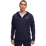 Under Armour Icon Fleece Taping Reißverschlusspullover - Midnight Navy / White - M