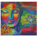 Diamond Dotz 2524475 - Diamond Painting Buddha und Lotusblumen