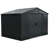 Floraworld Gartengerätehaus mit Satteldach 2,38 x 3,01 x 2,14 m anthrazit