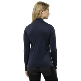 Jack Wolfskin Sky Thermal Half Zip Langarm-t-shirt - Night Blue - XS