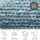 THEKO Handwebteppich Alpen UNI blue 40 H: 1,2