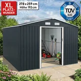 BRAST Metall Gerätehaus mit Satteldach 278x259x192