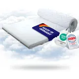 Evan Browns Matratzentopper 200x200-5cm Schaumstoff Topper 200 x 200 mit abnehmbarem Bezug, waschbar bei 40°C, rutschfeste 4 Eckgummis - Orthopädische Matratzenauflage für Boxspring & Matratzen