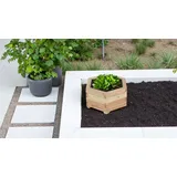 Sechseckiger Hochteich inklusive Folie, ca. 46 x 40 x 22cm