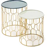 Kayoom Beistelltisch »Beistelltisch-Set Timba, stylische Optik, verschieden große Tische«, (Set, 2 St.), 2er-Set, vielfältig einsetzbar, aktuelle Farben, aus stabilem Metall