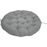 ZTGL Polster für Papasansessel, Rund Durchmesser 80-180 cm Dicke Wasserdicht Outdoor/Indoor, Bodenkissen Kissen für Gartenmöbel, Großer Sitzauflage Auflage für Papasan,Silver Grey,160x160cm