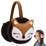 BNGXR Ohrenwärmer Kinder, Winter Ohrenschützer, Cartoon Fuchs Earband Weich Plüsch Earmuffs Kalte Outdoor Ohrenmuscheln Abdeckung Kälteschutz Ear Cover Winterzubehör für Mädchen Junge - 11