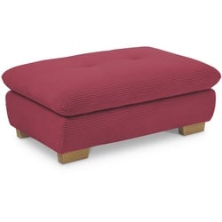 set one by Musterring Hocker SO 1200 Cord Ruby Red