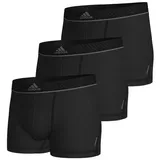 Adidas Herren Trunk (3PK) -Active Micro Flex Eco Unterwäsche, 000 Black, S (3er Pack)