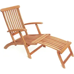 Merxx Deckchair klappbar Eukalyptusholz