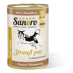 Sanoro Pures Muskelfleisch vom Strauß 12x400g