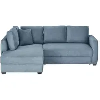 bobb Ecksofa mit Boxspringpolsterung  Lisa de Luxe ¦ blau ¦ Maße (cm): B: 235 H: 90 T: 184