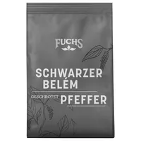 Fuchs Gewürze - Schwarzer Belém Pfeffer geschrotet | 36 g Nachfüllbeutel