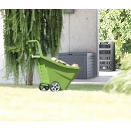 Prosperplast Auflagenbox Woodebox 140 Liter anthrazit