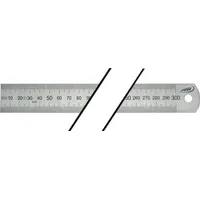 Helios Preisser Stahlmaßstab 300 mm rostfrei biegsam