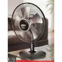 Unold Silverline 30 cm Tischventilator Schwarz/Silber