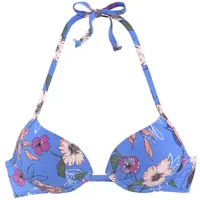 s.Oliver Push-Up-Bikini-Top Damen Blau 38 Cup B