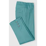 Classic Basics 7/8-Jeans CLASSIC BASICS, Damen, Gr. 48, Normalgrößen, blau (ozean), 97% Baumwolle, 3% Elasthan, unifarben, 7/8-Länge, Jeans