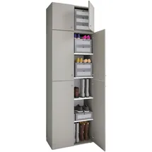 VCM Drehtürenschrank Lona 70 x 223 x 39 cm Grau