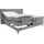 Alina Boxspringbett »Powell« inkl. Motor, Matratze und Topper, in unterschiedlichen Ausführungen grau