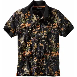 Mey & Edlich Herren Poloshirts Regular Fit Grau gemustert - 54