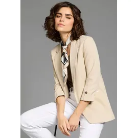 LAURA SCOTT Nickituch LAURA SCOTT, Damen, schwarz (creme, schwarz), Web, Polyester, bedruckt, geblümt, gemustert, Modetücher, mit großem Milfleur Muster