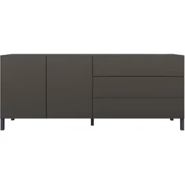 borchardt Möbel Sideboard 152 x 62 x 35 cm Schwarz