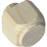 ALLES IM GRIFF Holz Ziernagel 25x25mm, Zapfen ø 15, Zapfenlänge 8 mm, Fichte roh