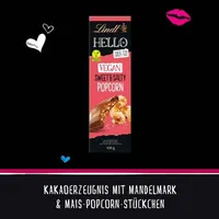 Lindt Hello Vegan Sweet & Salty Popcorn Tafel 100g