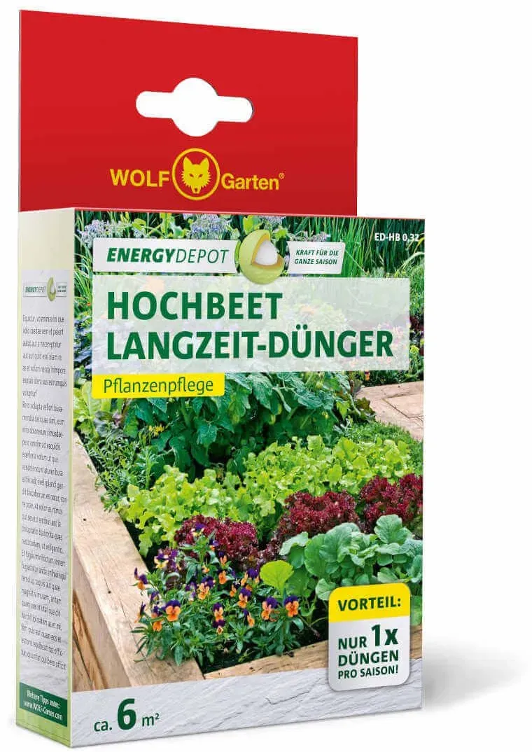Wolf-Garten Hochbeet Langzeitdünger - Für gesundes Wachstum, reiche Ernte und schmackhaftes Gemüse