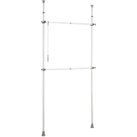 Wenko Teleskop-Garderobe Herkules 75,0 - 120,0 x 165,0 - 300,0 cm