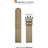 Hamilton Textil Khaki Field Auto Band-set Leinen Beige-20/20 H690.703.103 - beige