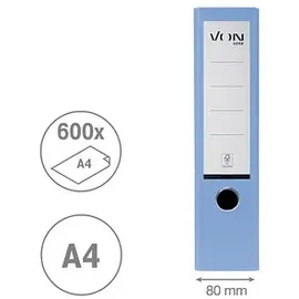 von leitz Ordner DIN A4 80 mm Hellblau 1 St.